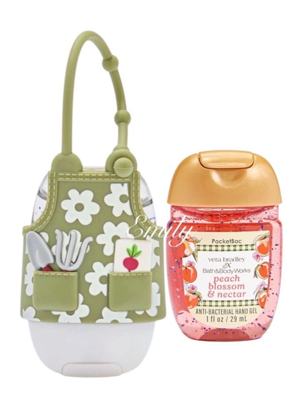 BBW X Vera Bradley Green Garden Apron PocketBac Holder Set